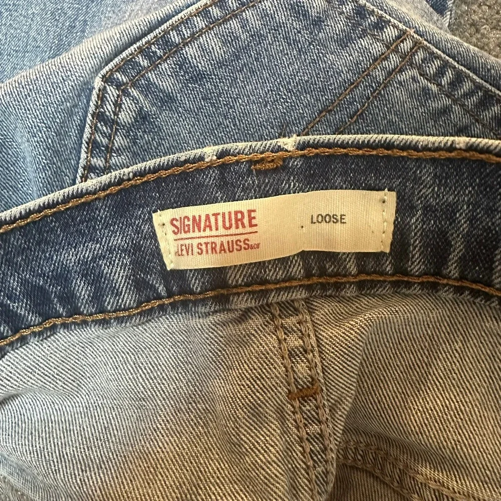 Signature‎ by Levi Strauss Mens Loose Fit Straight Leg Jeans Blue W34 L30